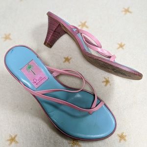 Lilly Pulitzer Strappy Pink Heels